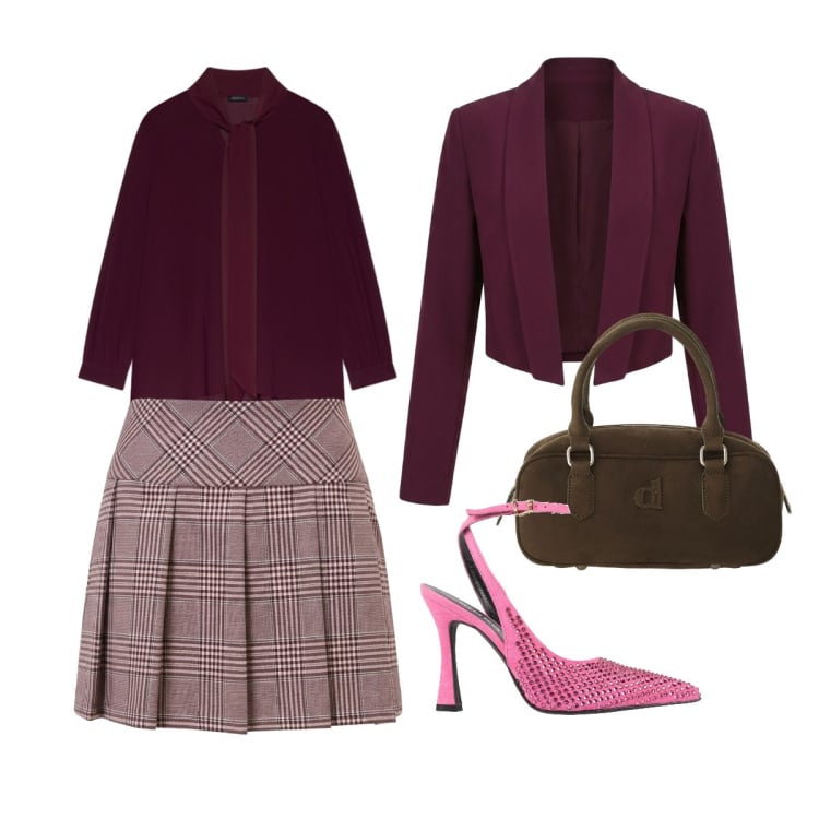 Outfit donna - Lo stile “Ladylike” - @tiffany22. Stile Bon Ton per Ufficio. Abbinamento con bluse, minigonne, blazer, borse a mano, décolleté.