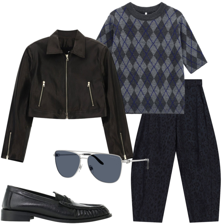 Outfit donna - Imperial style. Stile Casual chic per Tutti i giorni. Abbinamento con maglieria, jeans, mocassini, giacche, occhiali da sole.