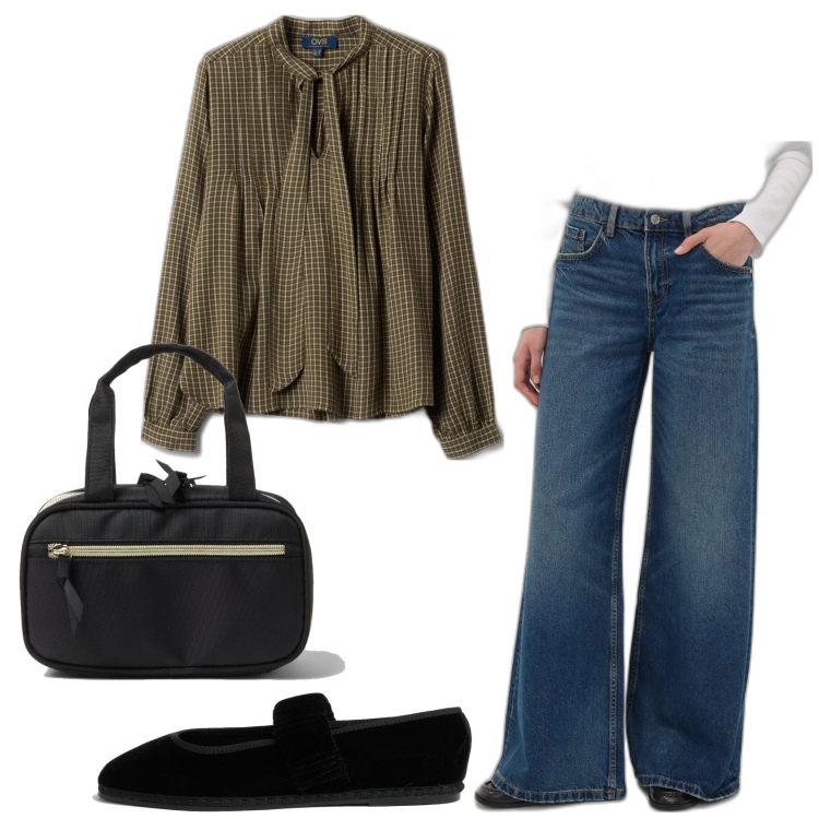 Outfit mujer - Urban style. Estilo Urban para Todos los días. Combinación con vaqueros, maletas, blusas, bailarinas.