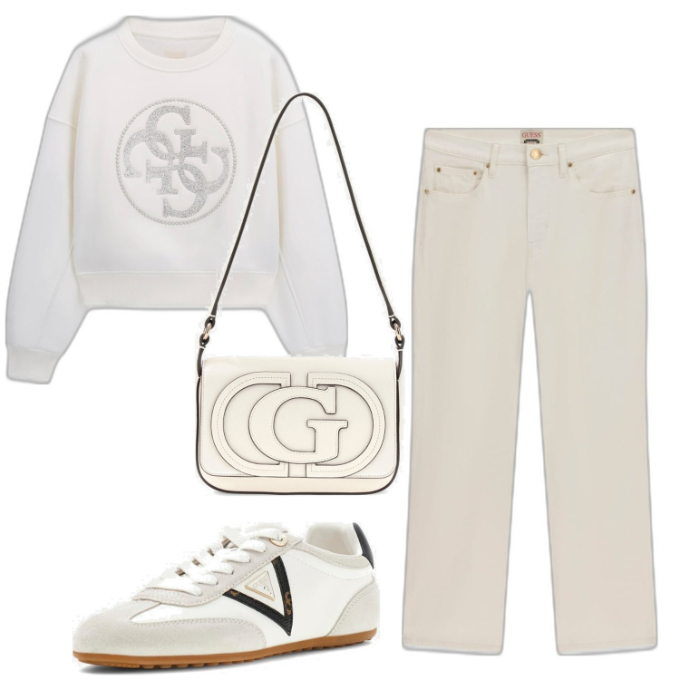 Outfit mujer - Urban style. Estilo Urban para Todos los días. Combinación con sneakers, bolsos de hombro, vaqueros bootcut, sudaderas.
