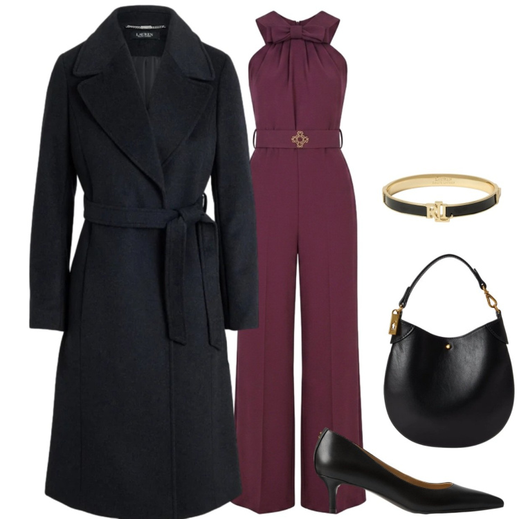 Outfit donna - Total look #2492160. per Serata fuori. Abbinamento con pochette, décolleté, braccialetti, cappotti, tute.