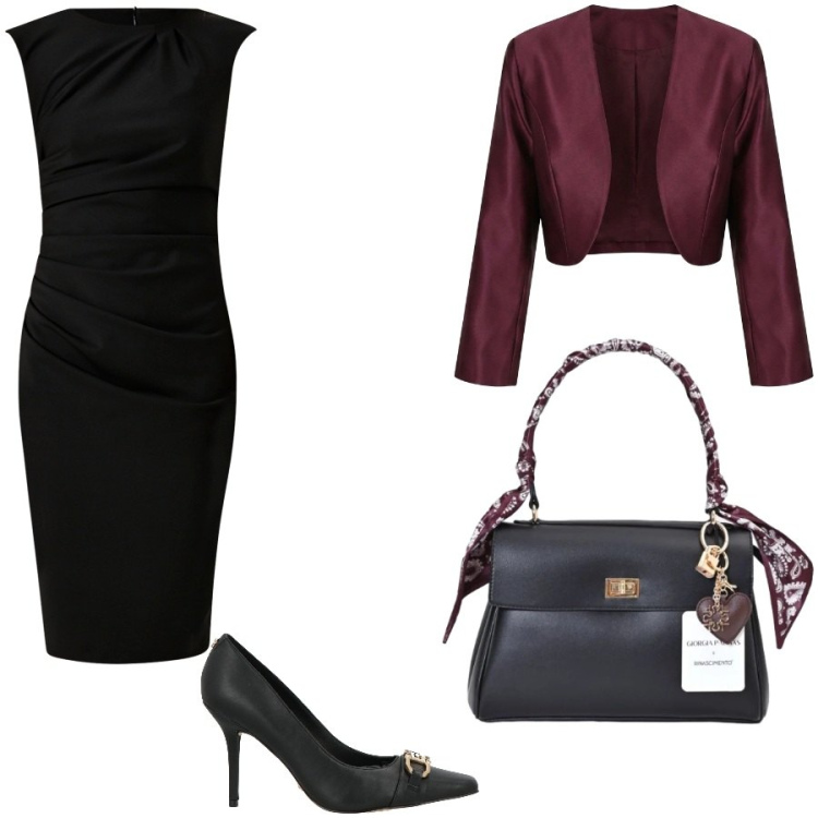Outfit donna - Cresima. Stile Chic per Cerimonia. Abbinamento con vestiti a tubino, blazer, borse a mano, décolleté.