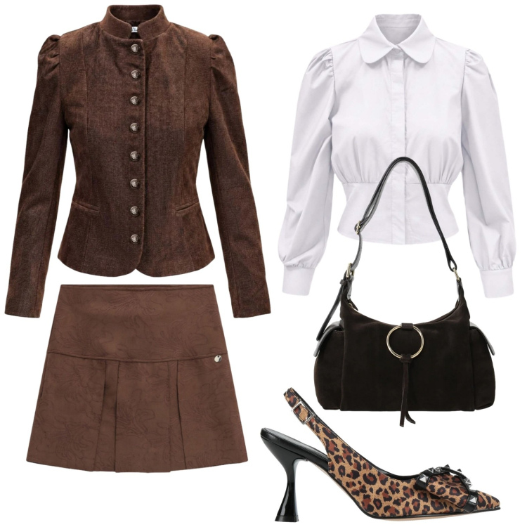 Outfit donna - Napoleon Jacket. Stile Glamour per Tutti i giorni. Abbinamento con blazer, camicie, minigonne, borse a spalla, décolleté.
