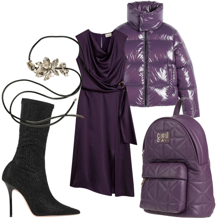 Outfit donna - Raggi. Stile Sexy per Serata fuori. Abbinamento con piumini, cinture, stivali, zaini, vestiti midi/longuette.