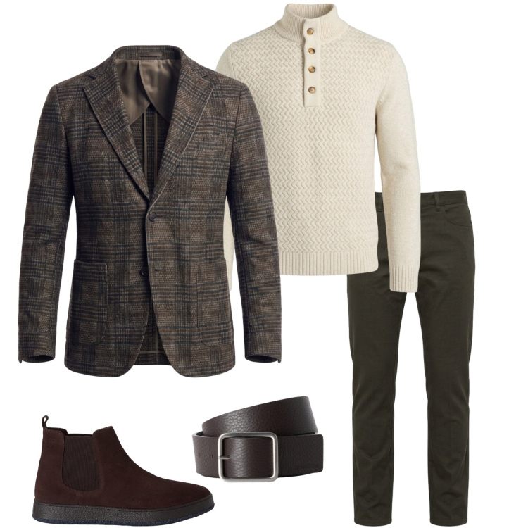Outfit uomo - Harmont&Blaine. Stile Business/Elegante per Serata speciale. Abbinamento con giacche, pullovers, pantaloni, cinture, stivali e stivaletti.