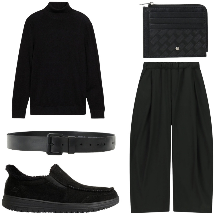 Outfit uomo - Total look #2495801. Stile Urban per Serata speciale. Abbinamento con cinture, pantaloni, portafogli, maglieria, sneakers.