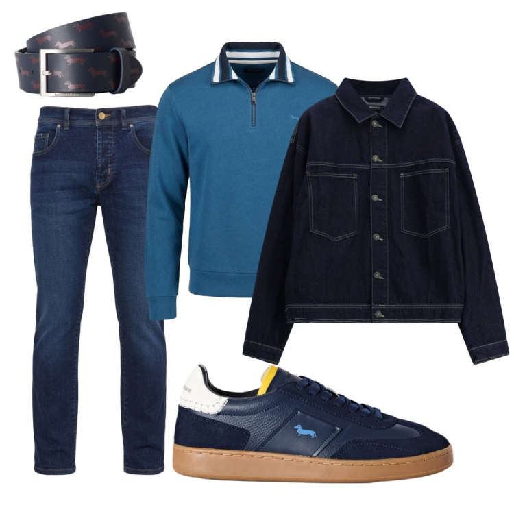Outfit uomo - Casual a Ottobre. Stile Casual per Tutti i giorni. Abbinamento con sneakers, cinture, felpe, jeans, cappotti.