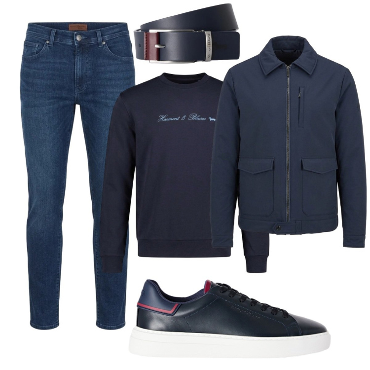 Outfit uomo - Casual con stile. Stile Casual per Tutti i giorni. Abbinamento con sneakers, cinture, felpe, giacche, jeans slim fit.