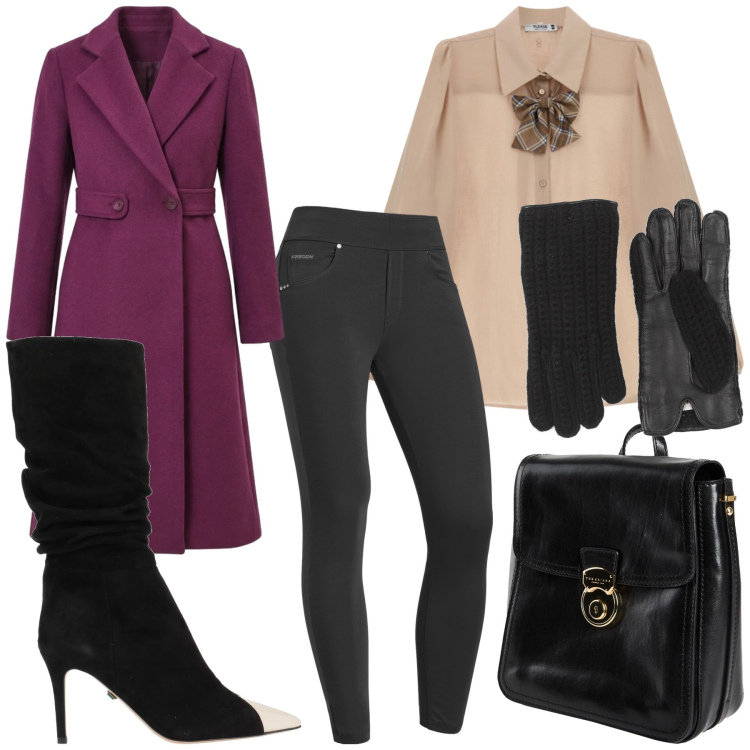 Outfit donna - Devi capirmi. Stile Casual chic per Tutti i giorni. Abbinamento con jeggings, camicie, cappotti, zaini, guanti, stivali.