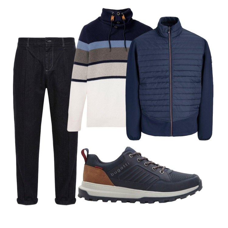 Outfit uomo - Total look #2496384. Stile Casual per Tutti i giorni. Abbinamento con jeans, maglieria, sneakers, giacche.