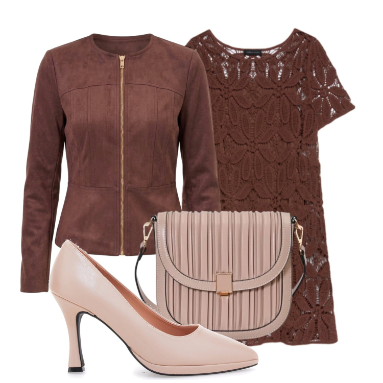Outfit donna - Aperitivo glam - Focus Donna Curvy. Stile Glamour per Serata fuori. Abbinamento con vestiti corti, borse a tracolla, blazer, décolleté.