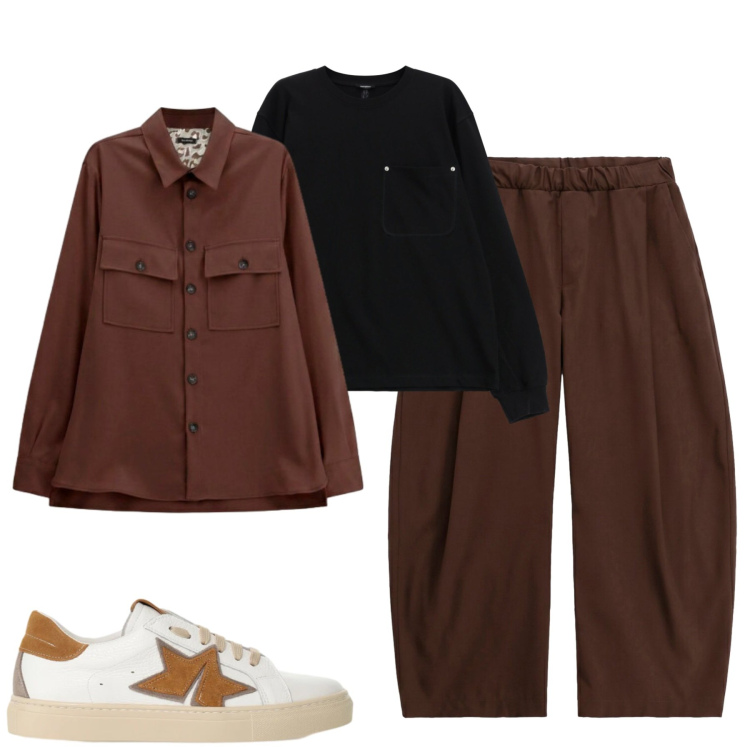 Outfit uomo - Imperial. Stile Trendy per Tutti i giorni. Abbinamento con cappotti, pantaloni, sneakers, t-shirt.