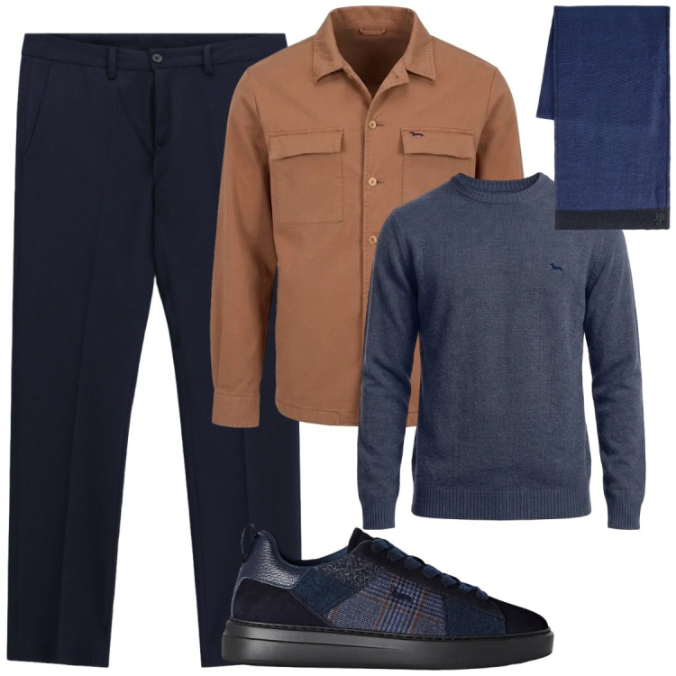 Outfit uomo - Occasioni. Stile Trendy per Tutti i giorni. Abbinamento con sneakers, cappotti, sciarpe, maglieria, pantaloni.