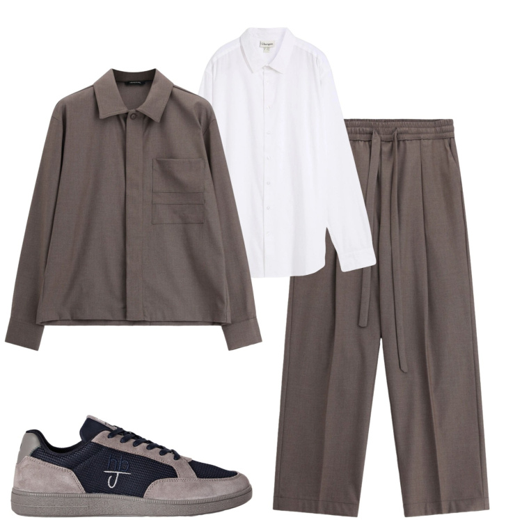 Outfit uomo - City. Stile Urban per Tutti i giorni. Abbinamento con sneakers, pantaloni, cappotti, camicie.