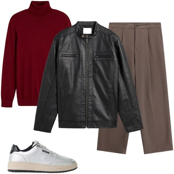 Outfit uomo - Total look #2498053. Stile Casual per Serata speciale. Abbinamento con pantaloni, sneakers, maglieria, giacche.