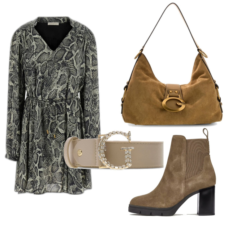 Outfit mujer - Boho look. Estilo Boho para Todos los días. Combinación con botines, bolsos de hombro, cinturones, vestidos.
