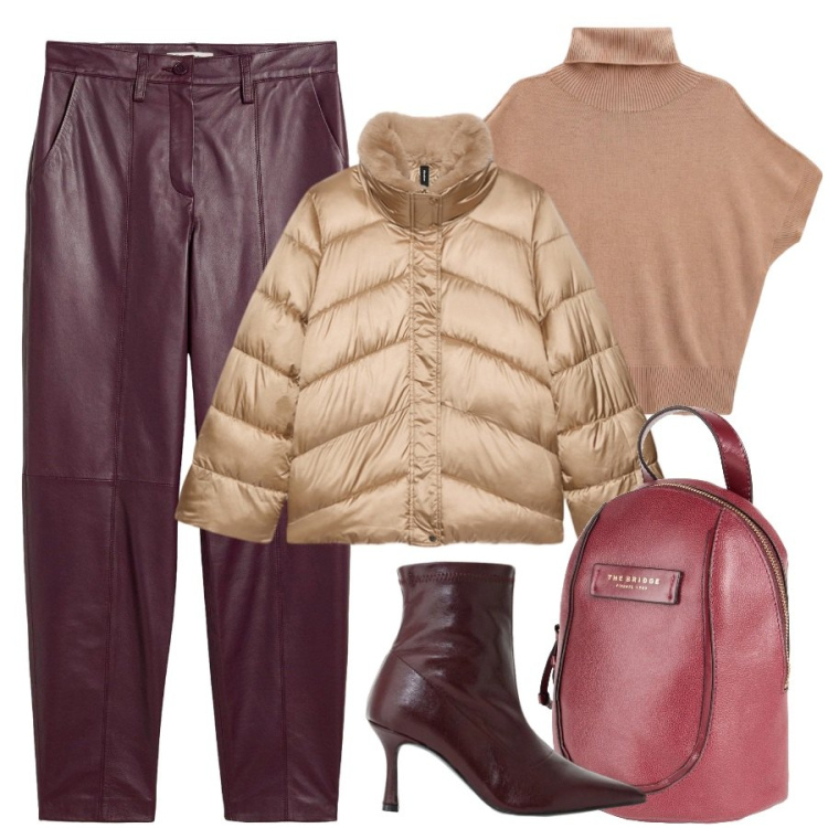 Outfit donna - Semplicemente chic. Stile Sporty chic per Tutti i giorni. Abbinamento con stivaletti, t-shirt, piumini, zaini, pantaloni.
