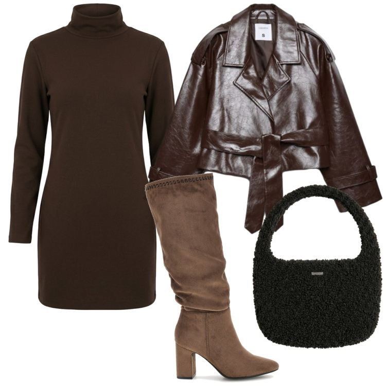 Outfit donna - Oroscopo Lo Scorpione - Ciò che non si m. Stile Casual chic per Tutti i giorni. Abbinamento con borse a mano, vestiti corti, trench, stivali.