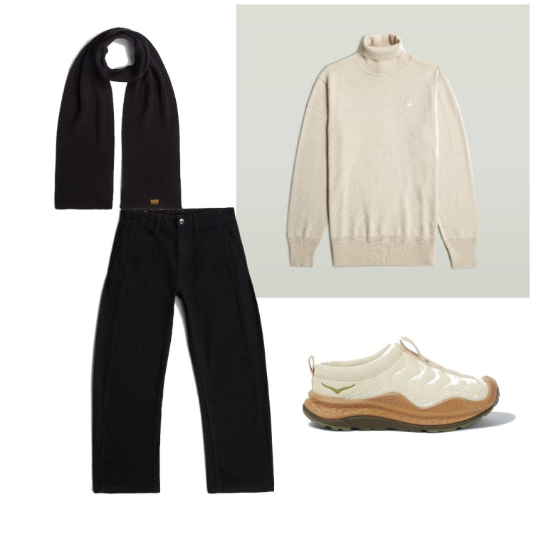 Outfit homme - Casual #16086. Style Casual pour Tous les jours. Assortir avec écharpes, sneakers, jeans, pulls.