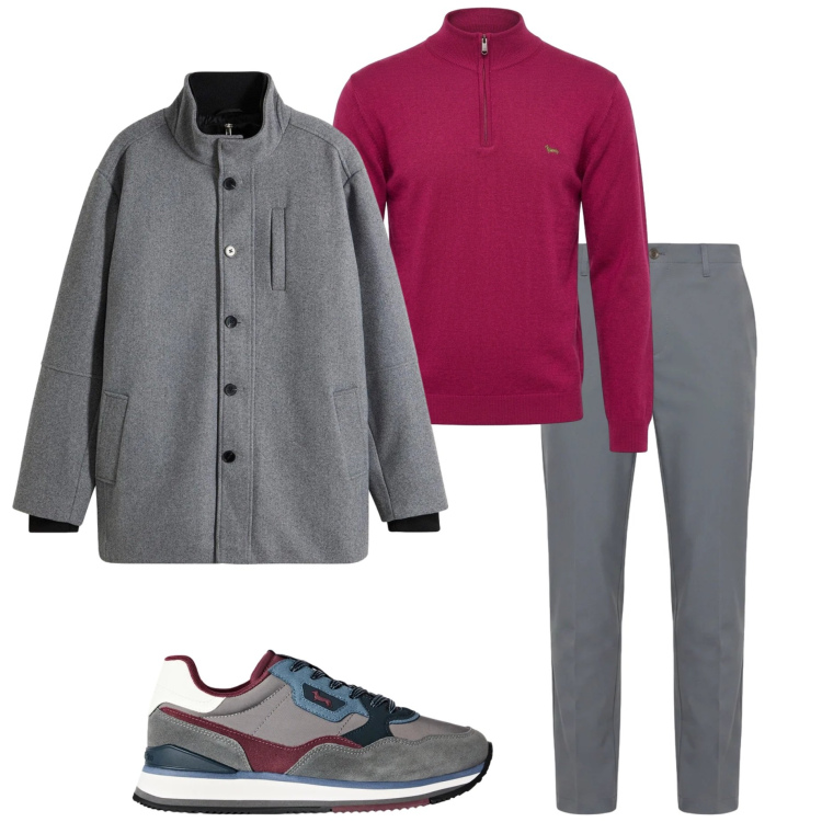 Outfit uomo - Urban style. Stile Urban per Ufficio. Abbinamento con pantaloni, maglieria, sneakers, giacche.