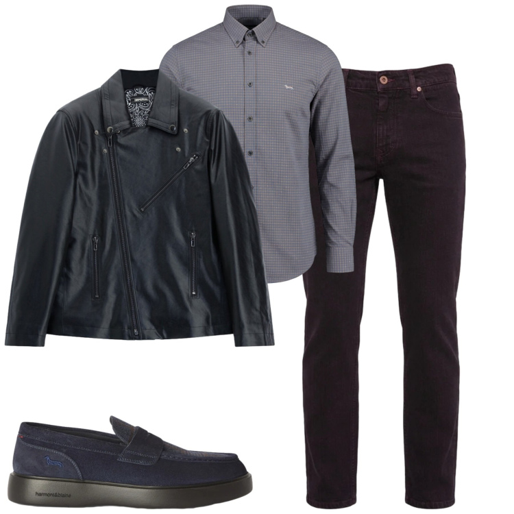 Outfit uomo - City. Stile Urban per Tutti i giorni. Abbinamento con scarpe stringate, camicie, jeans, giacche.