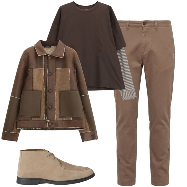 Outfit uomo - Citt. Stile Urban per Tutti i giorni. Abbinamento con stivali e stivaletti, pantaloni, t-shirt, cappotti.