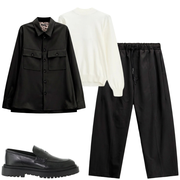 Outfit uomo - Imperial. Stile Urban per Tutti i giorni. Abbinamento con scarpe stringate, maglieria, cappotti, pantaloni.