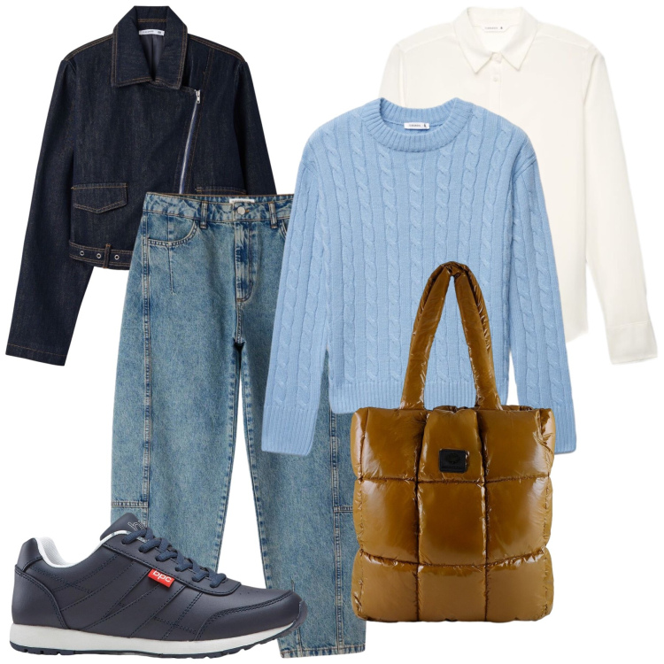 Outfit donna - Oroscopo - Lo Scorpione. Stile Casual chic per Tutti i giorni. Abbinamento con shopping bag, jeans, cappotti, camicie, maglieria, sneakers.