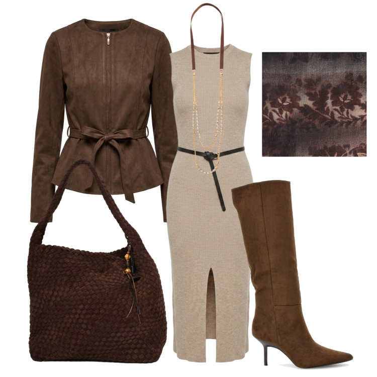 Outfit donna - Oroscopo scorpio- di giorno.... Stile Chic per Tutti i giorni. Abbinamento con collane, foulard, vestiti midi/longuette, blazer, borse a spalla, stivali.