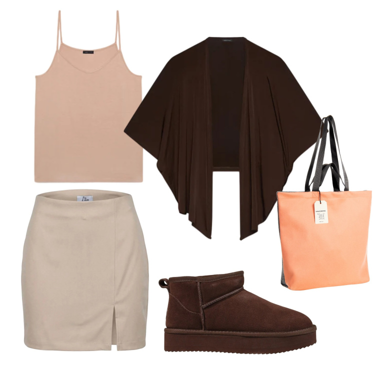 Outfit donna - Wow!. Abbinamento con stivaletti, minigonne, blazer, top, borse tote.