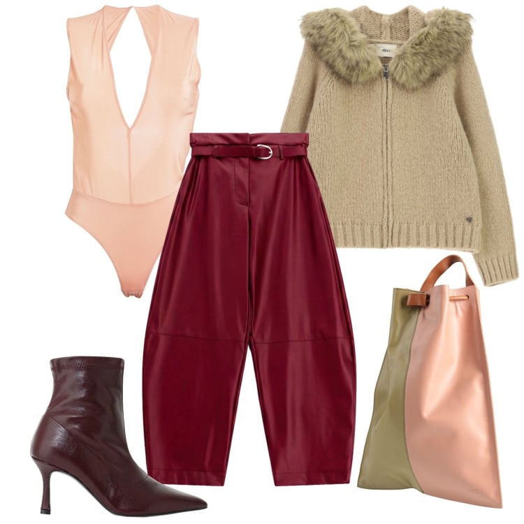 Outfit donna - Oroscopo Lo Sorpione. Stile Chic per Tutti i giorni. Abbinamento con pantaloni, stivaletti, cardigans, body, zaini.