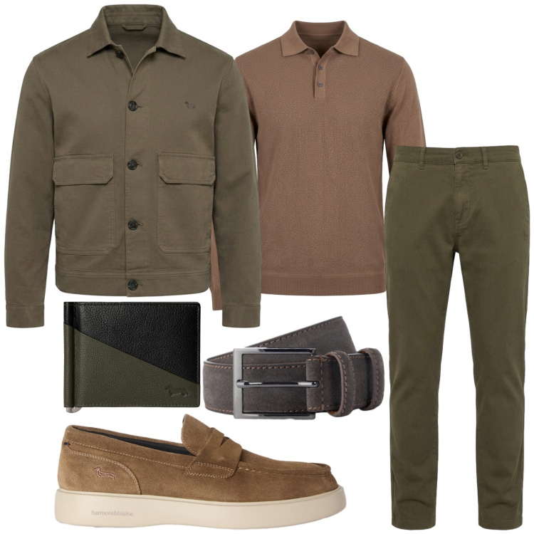 Outfit uomo - Accessori glam. Stile Casual per Tutti i giorni. Abbinamento con scarpe stringate, cappotti, portafogli, pantaloni, cinture, polo.