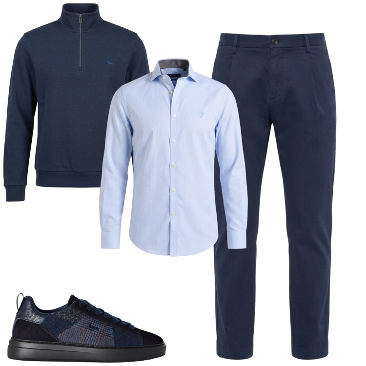 Outfit uomo - City. Stile Urban per Tutti i giorni. Abbinamento con sneakers, felpe, pantaloni, camicie.