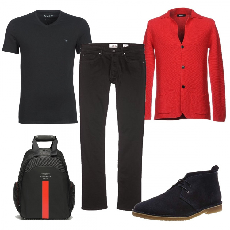 Outfit uomo - Look informale per serata romantica. Stile Casual per Serata speciale.