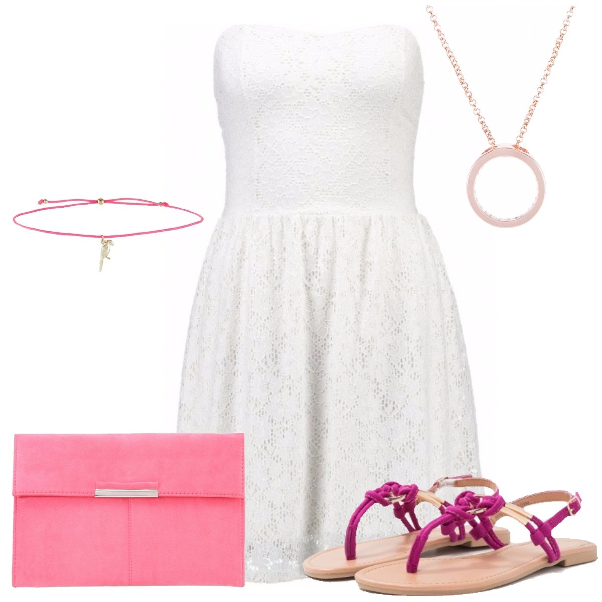 Outfit donna - Dolcezza in bianco. Stile Bon Ton per Tutti i giorni.