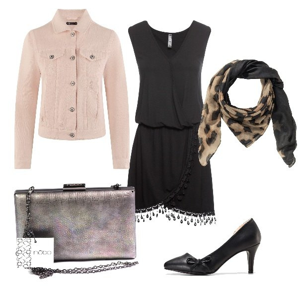 Outfit donna - Total look #330862. Abbinamento con vestiti, pantaloni, shopping bag, shopping bag grigio, giacche.