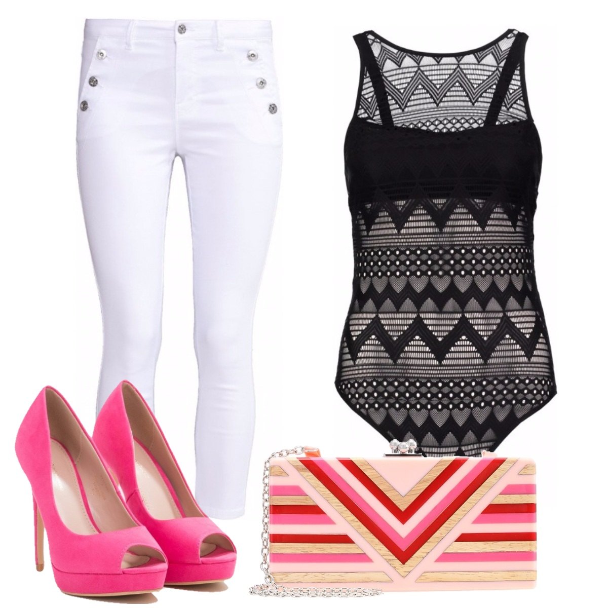 Outfit donna - Il tacco protagonista. Stile Sexy per Serata fuori.