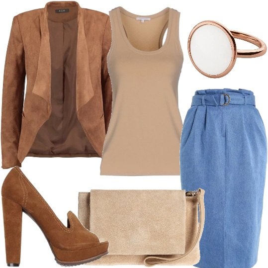 Outfit donna - I colori della terra. Stile Trendy per Tutti i giorni.