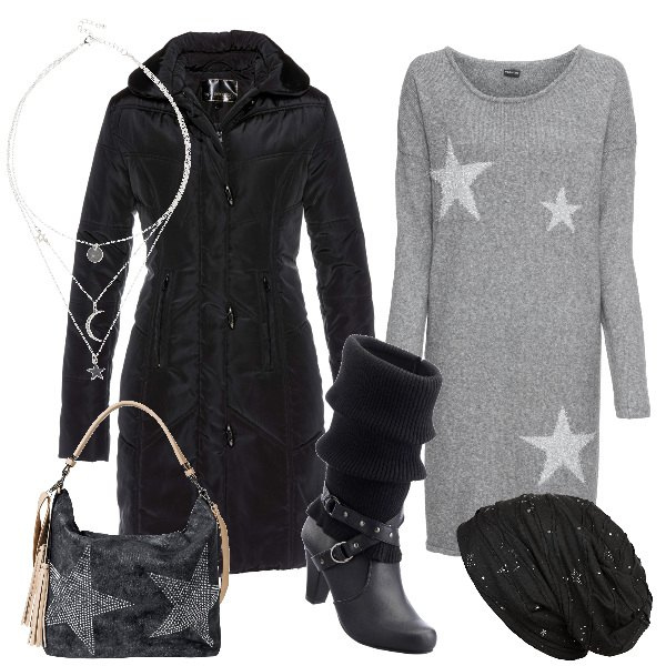 Outfit donna - Everyday like a star. Stile Urban per Tutti i giorni. Abbinamento con stivali, reggiseni, giacche, bermuda, collane, berretti.