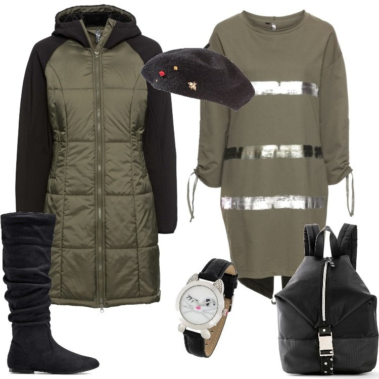 Outfit donna - Affari 2020 su Bon Prix. Stile Trendy per Tutti i giorni. Abbinamento con stivali, cappelli e berretti, top, parka, zaino, vestiti.