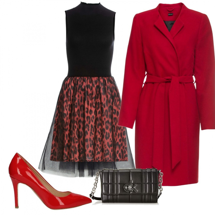 Outfit donna - Chic #22675. Stile Chic per Serata fuori. Abbinamento con vestiti lunghi, gonne, décolleté, borse a spalla.