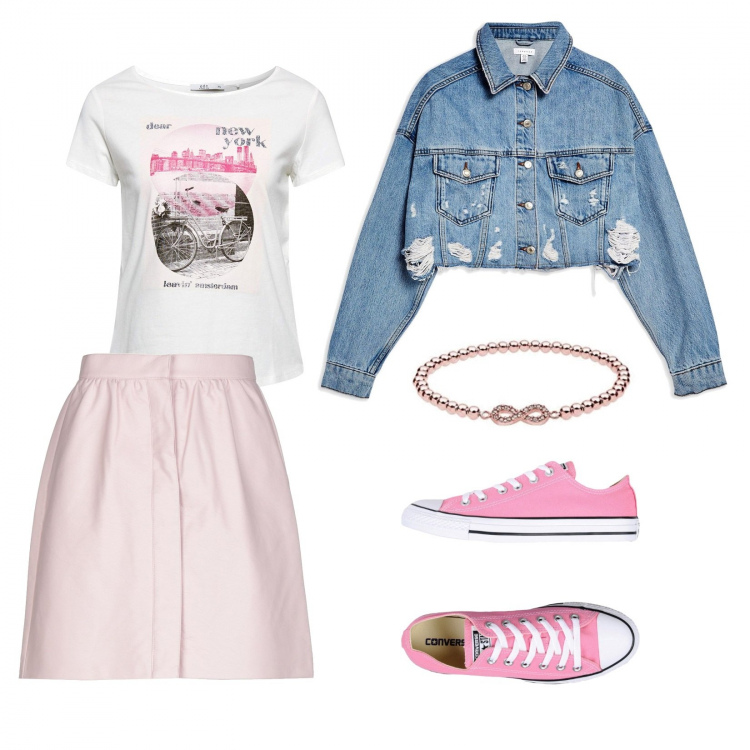 Outfit femme - Tendance #417. Style Tendance pour Tous les jours. Assortir avec t-shirts et polos, minijupes, sneakers, manteaux, trenchs et éco-fourrures.