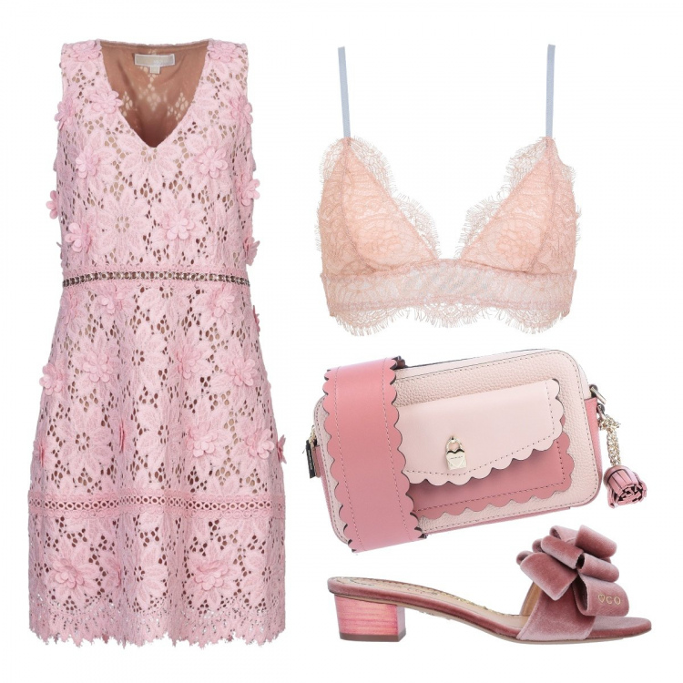 Outfit femme - Bon Ton #186. Style Bon Ton pour Soirée dehors. Assortir avec sacs en bandoulière.