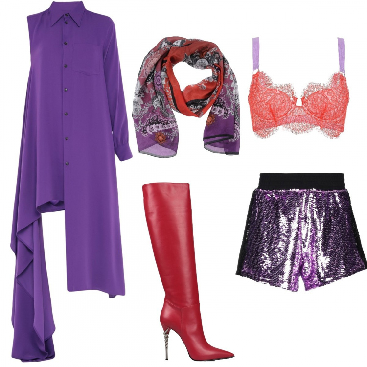 Outfit femme - Sexy #83. Style Sexy pour Soirée dehors. Assortir avec pantacourt, robes mi-longues/au genou.