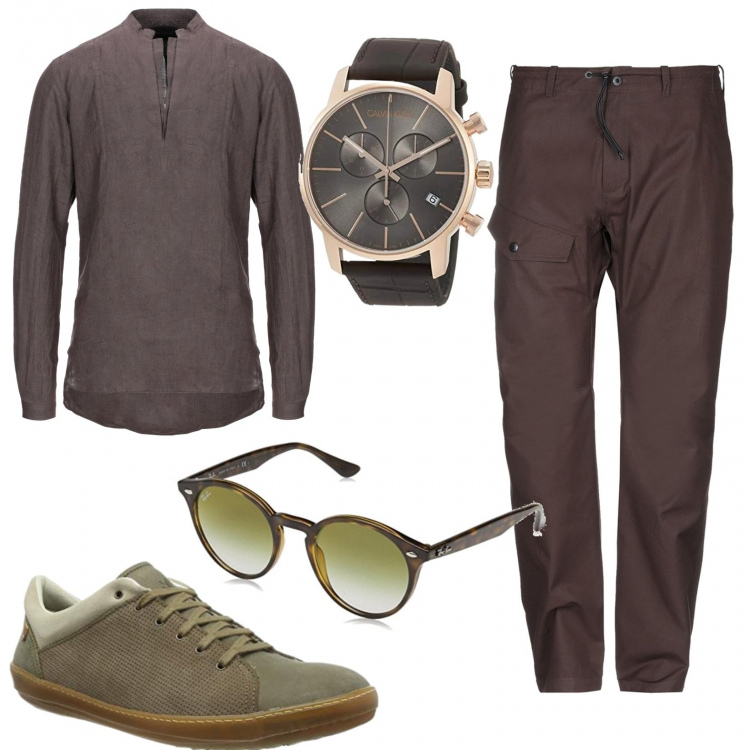 Outfit hombre - Urban #515. Estilo Urban para Todos los días. Combinación con gafas de sol y monturas para gafas graduadas, camisas.
