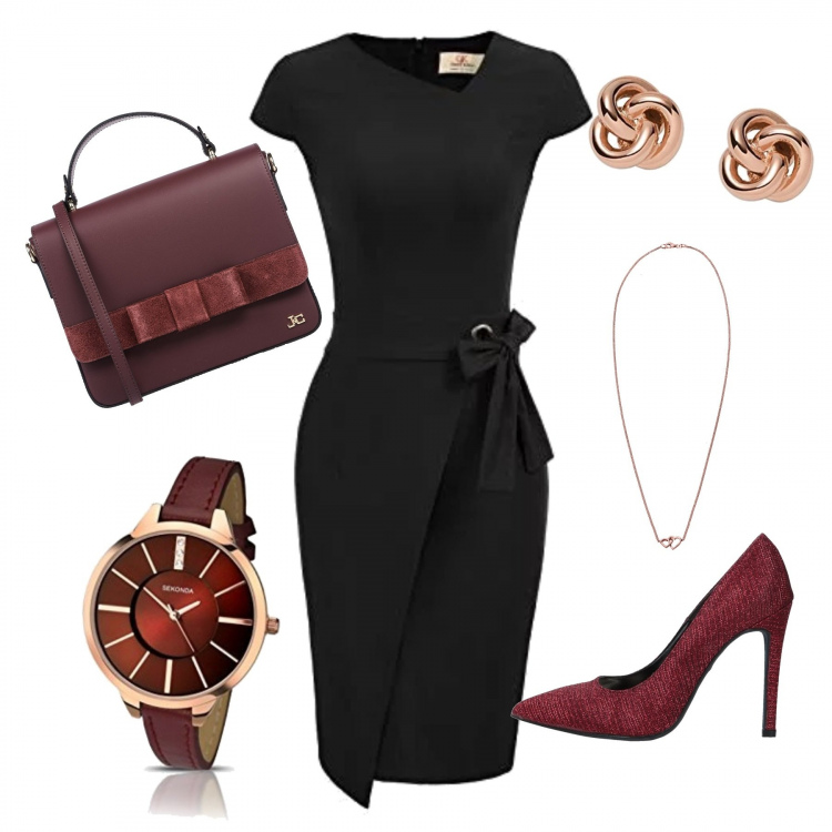 Outfit femme - Tendance #7419. Style Tendance pour Tous les jours. Assortir avec robes, escarpins, sacs à main, boucles d'oreilles, colliers, montres.