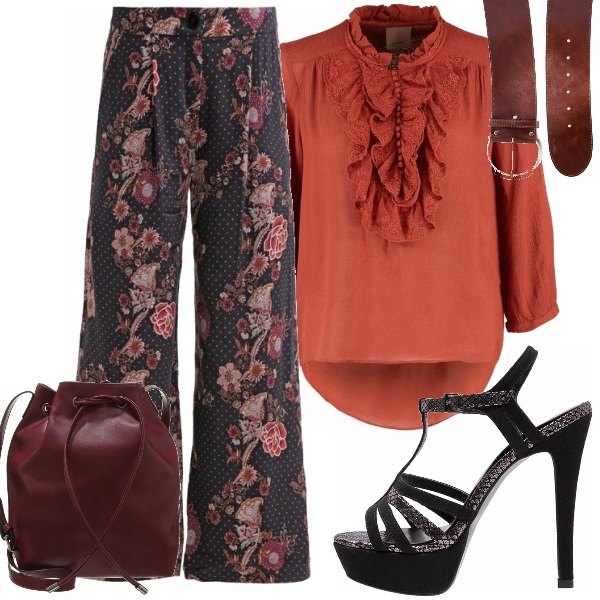 Outfit donna - Fantastico il pigiama palazzo. Stile Basic per Tutti i giorni.