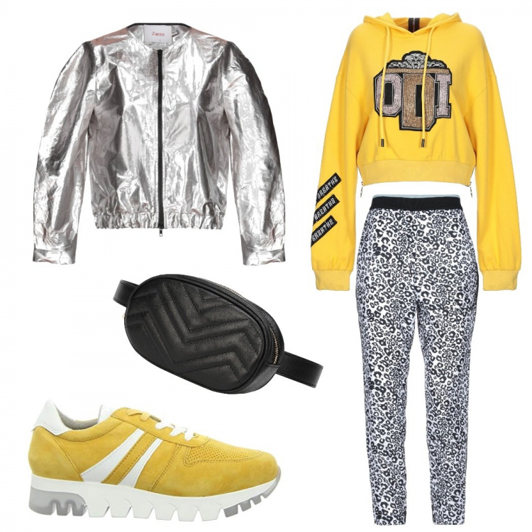 Outfit femme - Excentrique. Style Urban pour Ecole/Université. Assortir avec sneakers, sweats, vestes, blazers et manteaux, pantalon , sacs-à-dos.