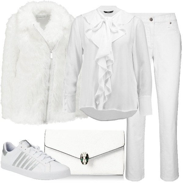 Outfit donna - Bianco passione. Stile Trendy per Tutti i giorni.