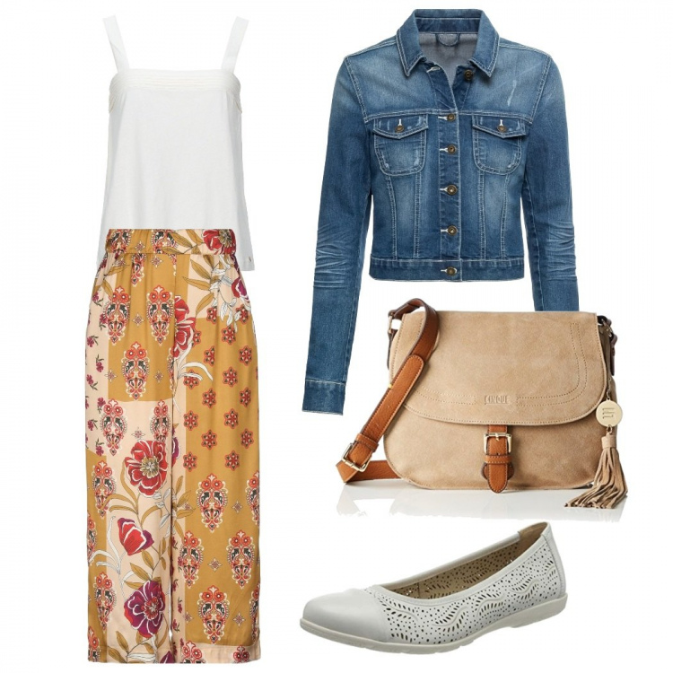 Outfit femme - Tendance #9187. Style Tendance pour Tous les jours. Assortir avec manteaux, pantalons longs, ballerines et chaussures plates, sacs à main, tops et blouses.